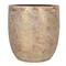 Hello Honey® 12" Metallic Gold Coastal Embossed Textured Stoneware Planter